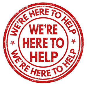 We're here to help!